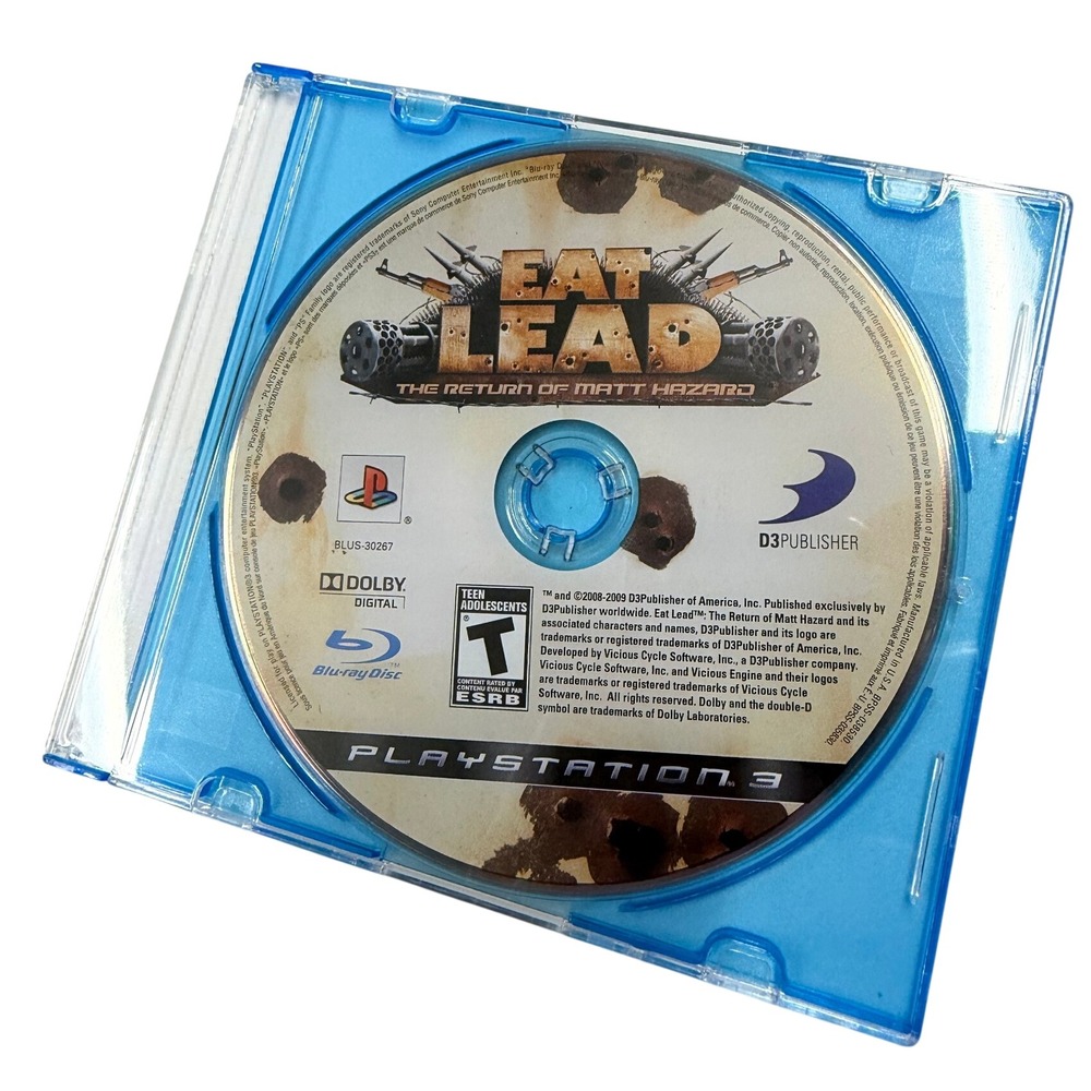 Eat Lead The Return of Matt Hazard Sony PlayStation 3 PS3 Blu-ray Disc Only
